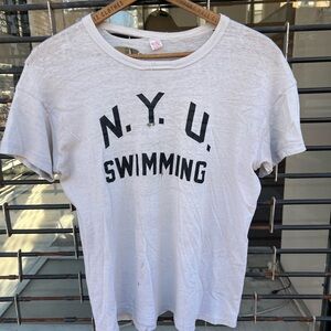 Vintage 1950s NYU Swimming Tee
